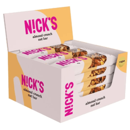 Nick's Protein Bar Almond Crunch Vegan 50 g x 12 -Pack