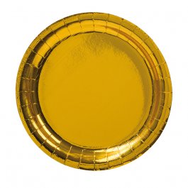 Papperstallrikar Guld 8-Pack (23 cm och 18,5 cm)
