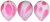Ballonger 6-Pack Marmor (Blå eller Rosa)