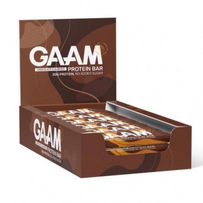 GAAM Protein Bar Choklad & Mandel 55 g 12-Pack