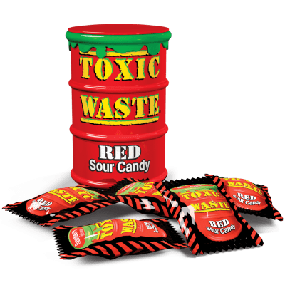 Toxic Waste Red Sour Candy 42 g